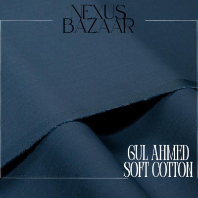 Gul Ahmed Soft cotton A+ Deep-Sea