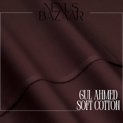 Gul Ahmed Soft Cotton A+ Maroon