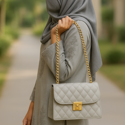 Crossbody Chain Bag “Spanish Grey”