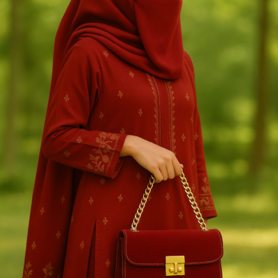 Alcan Chic Crossbody Bag “Crimson Red”