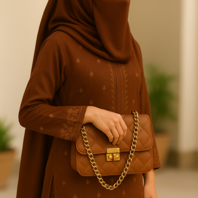 Crossbody Chain Bag “Mustard Matte’