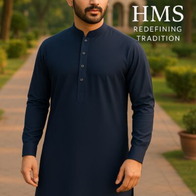 Navy Blue Men Wash n Wear